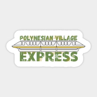 Catch the Tropical Polynesian Express – Experience Disney's Island Charm Sticker